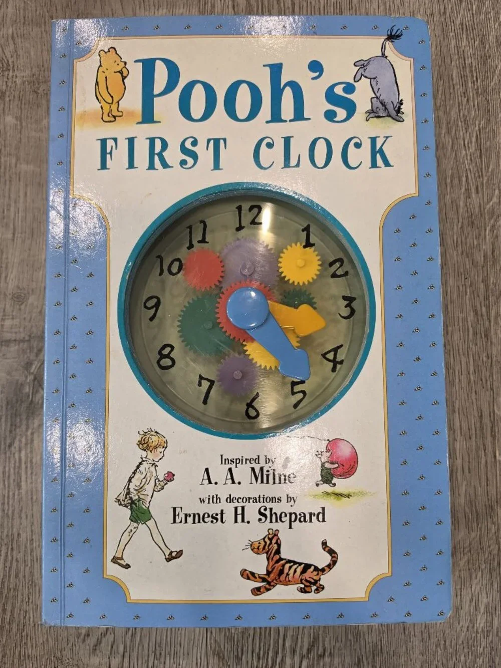 Poohs First Clock Interactive Childrens Book By A.A. Milne With Clock